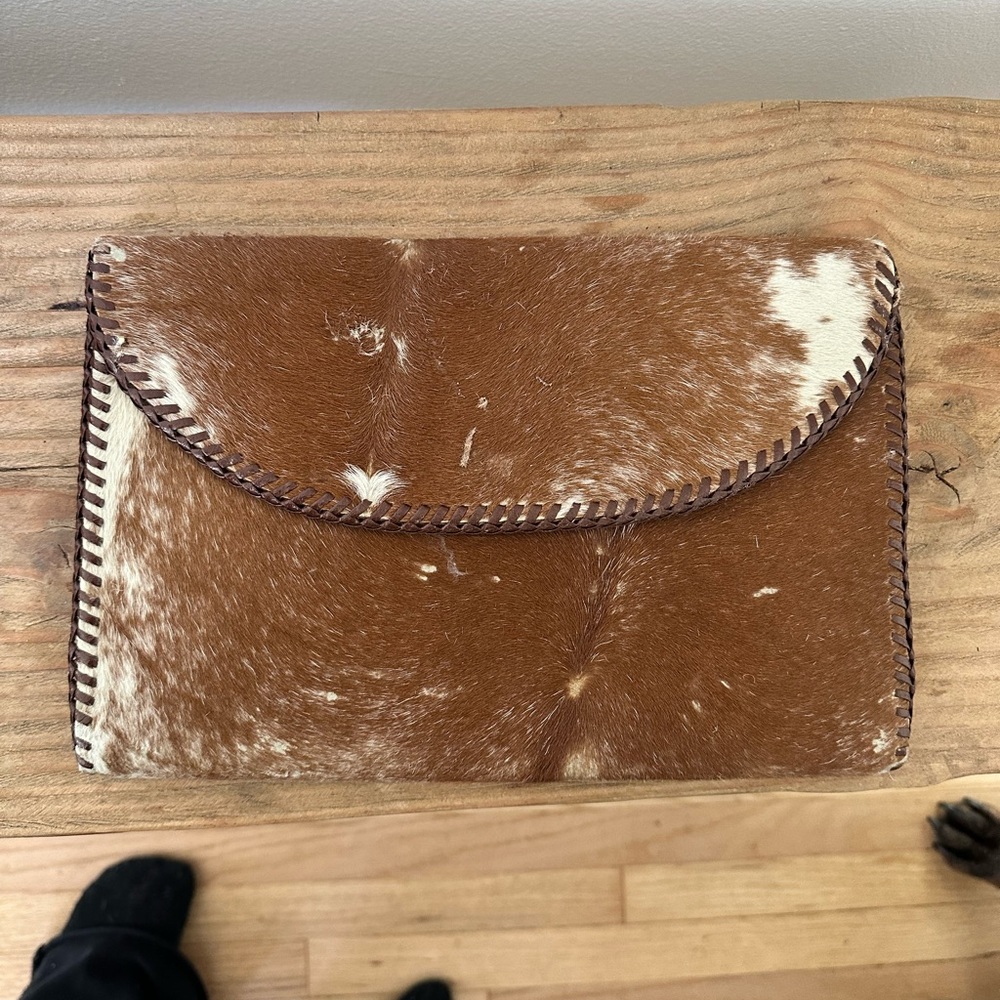 Pony hair clutch